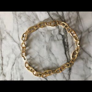 Retro chain necklace gold vermeil